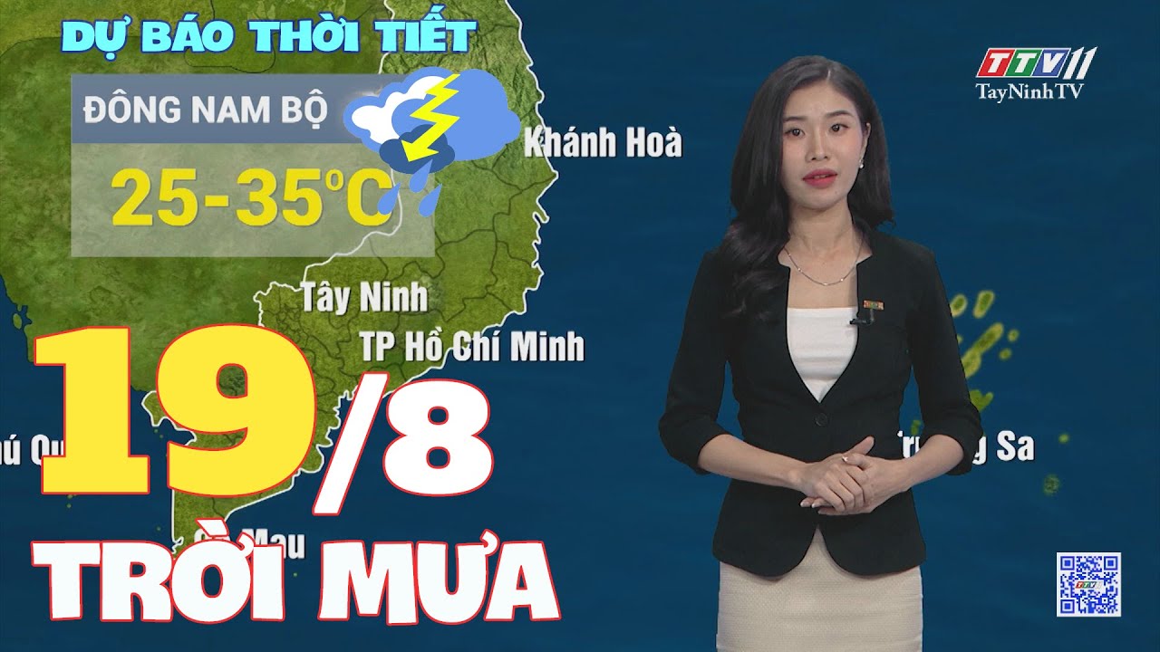 Bản tin thời tiết 19-8-2024 | TayNinhTVENT